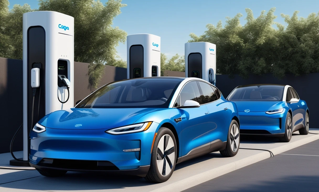 hightech electric vehicle charging 0