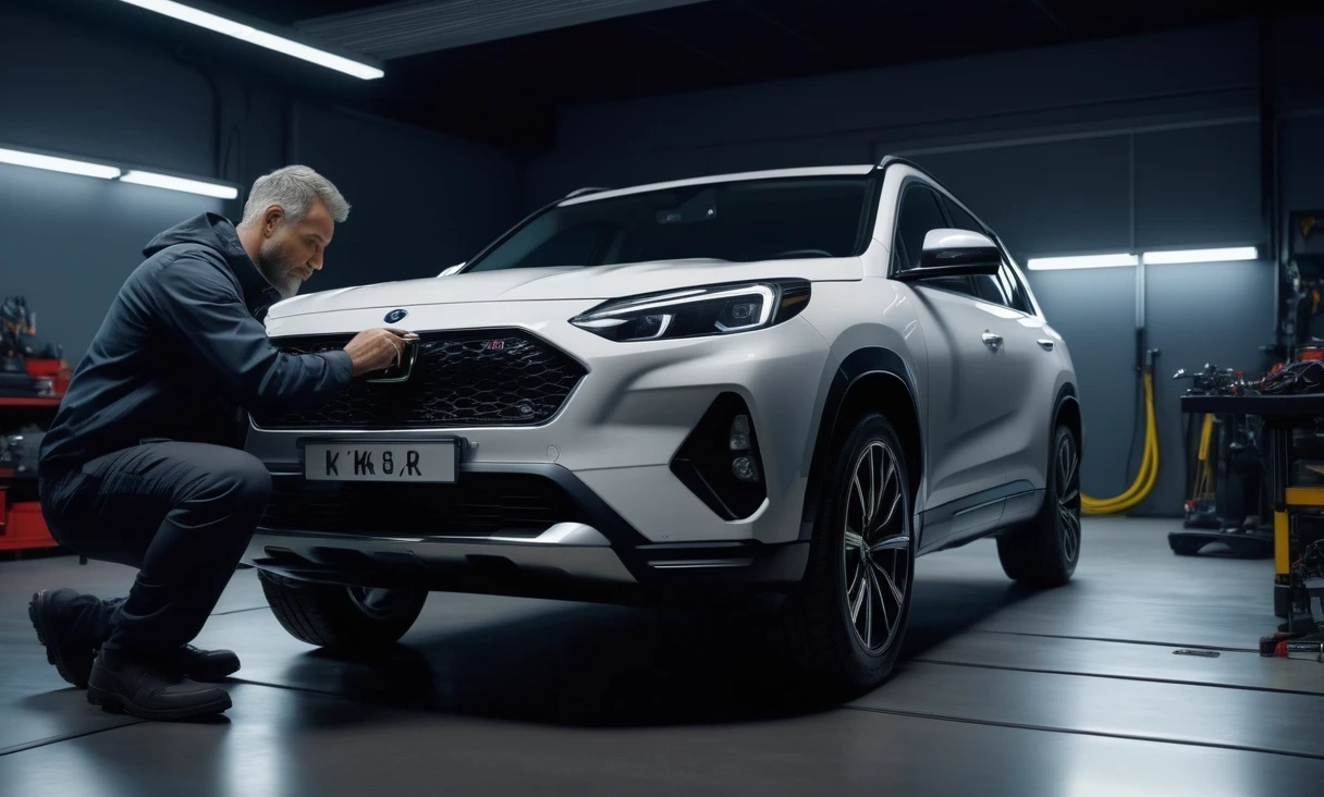 wide shot mechanic inspecting 0