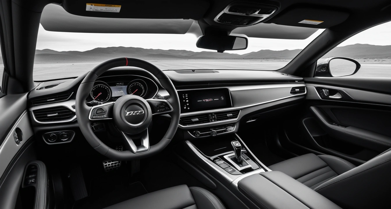 a clean modern rental car interior premi 1