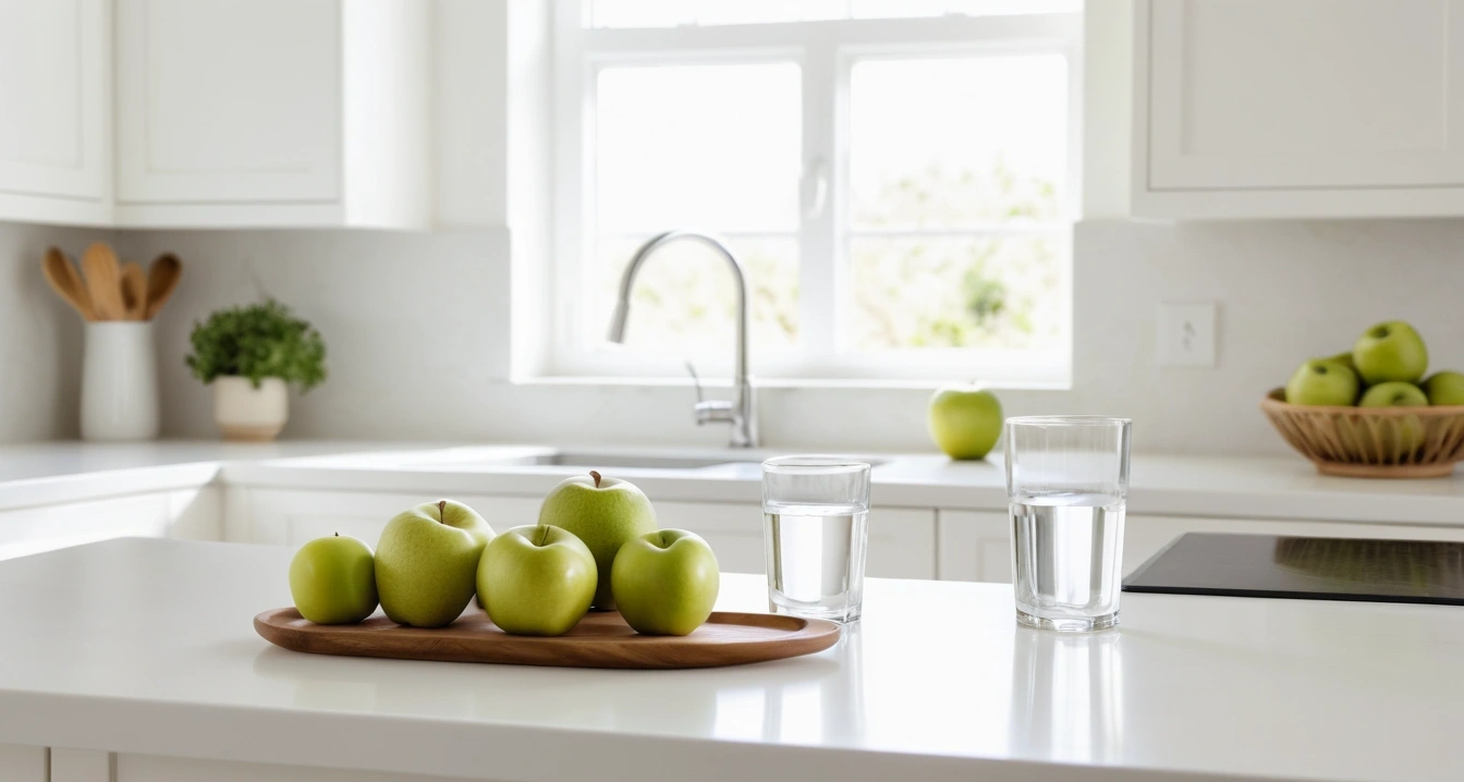 신차<br>- 신차 금융 사기 유형과 방어 전략 (a neat arrangement of healthy daily vitamins, a glass of water, and fresh green apples on a bright kitchen counter, wellness concept, no people)