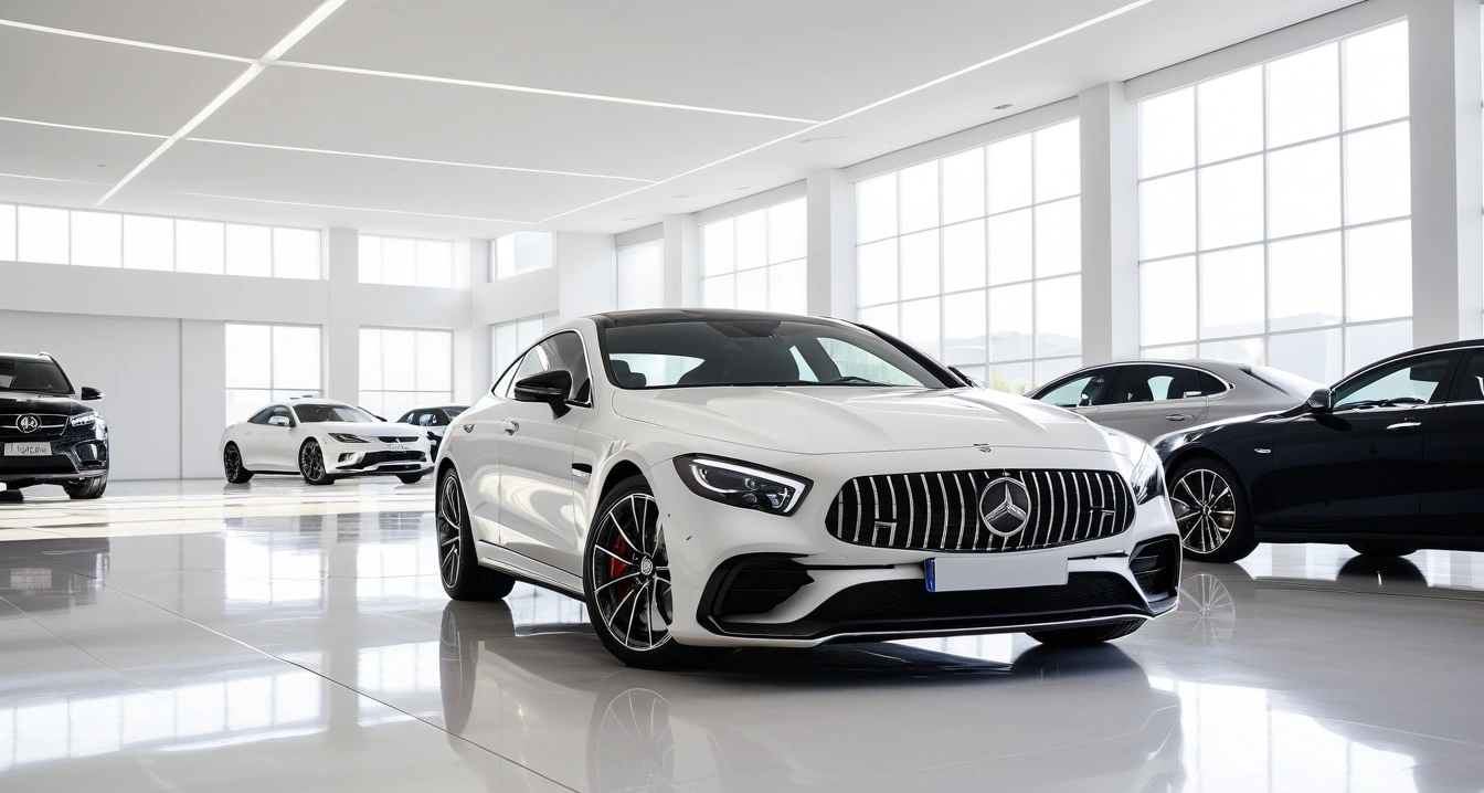 a sleek modern luxury car parked in a br 1 6