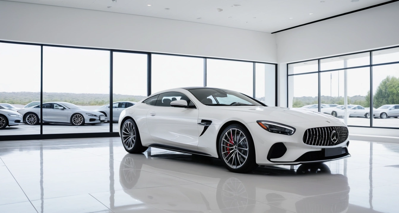 a sleek modern luxury car parked in a br 1 7