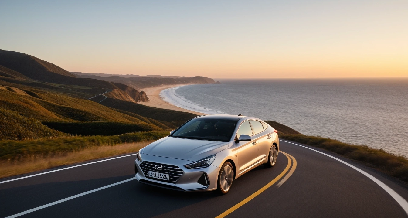 a stylish hyundai motor company parked o 1