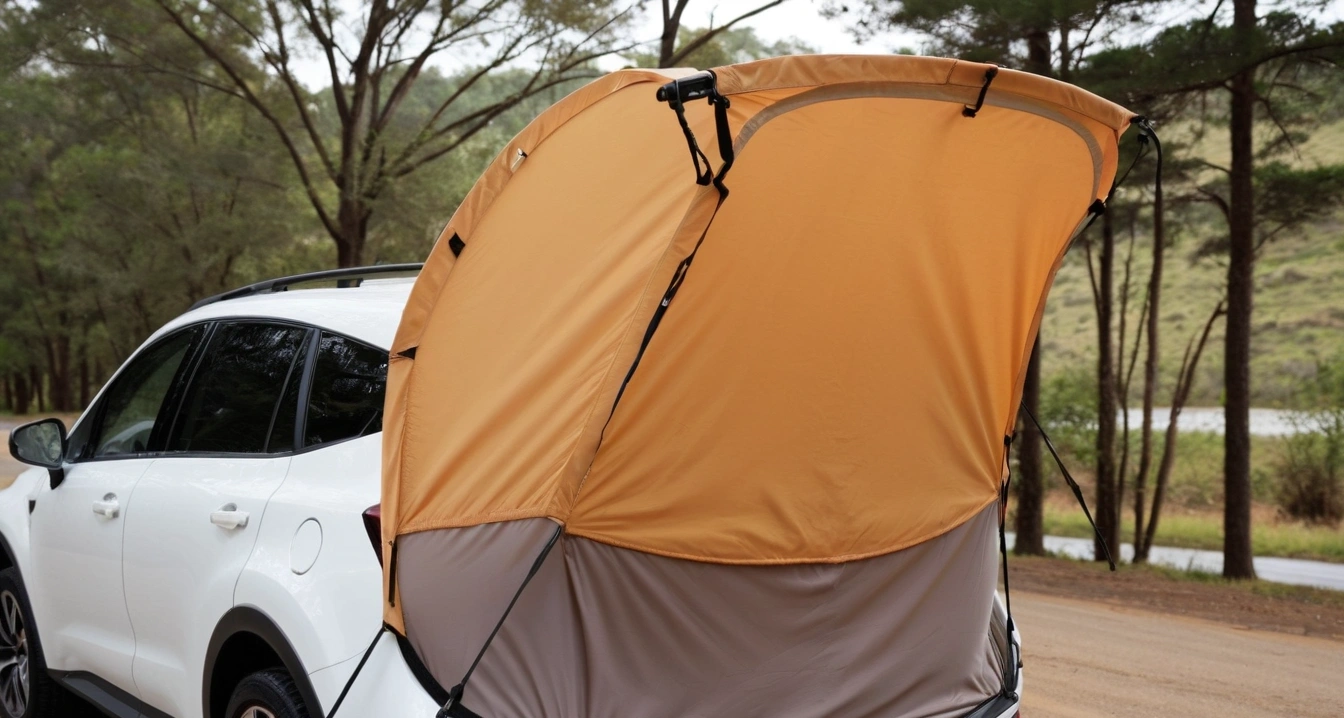 차박 캠핑 용품<br>- 장거리 차량 이동을 고려한 용품 고정 및 안전 점검 (Car camping equipment fixed net)
