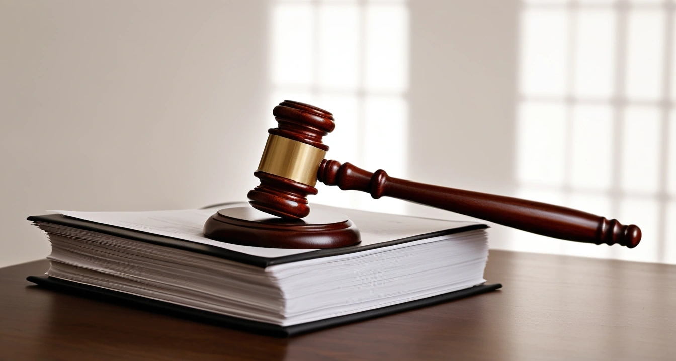 close up of a classic brass legal gavel 1