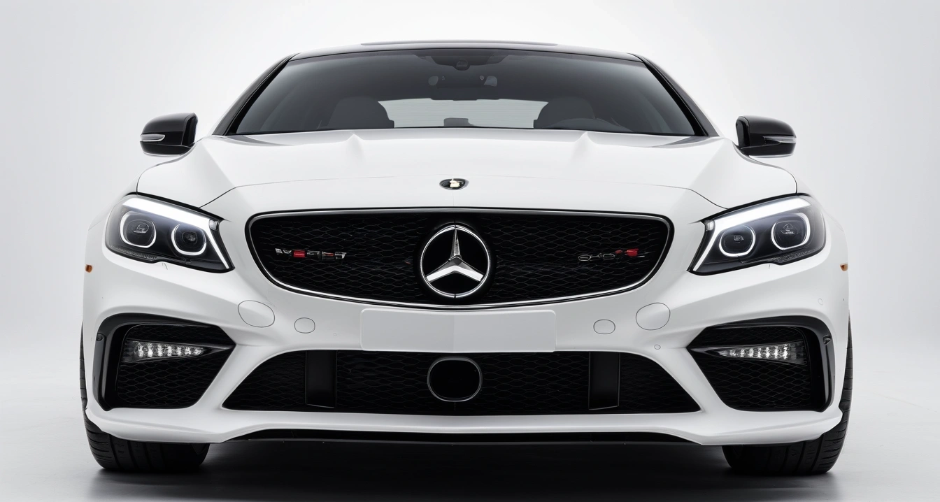 조기 폐차 지원금<br>- 조기 폐차 지원금 대상 확인 및 등급 산정 기준 (close-up of a modern luxury car headlight and clean front bumper, professional automotive photography, no people)