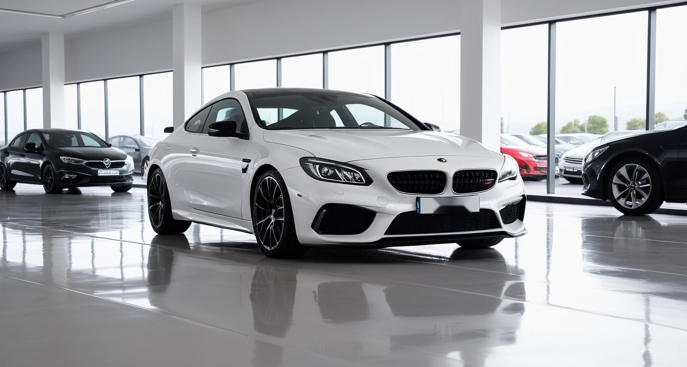 a sleek modern used car context avoiding 1