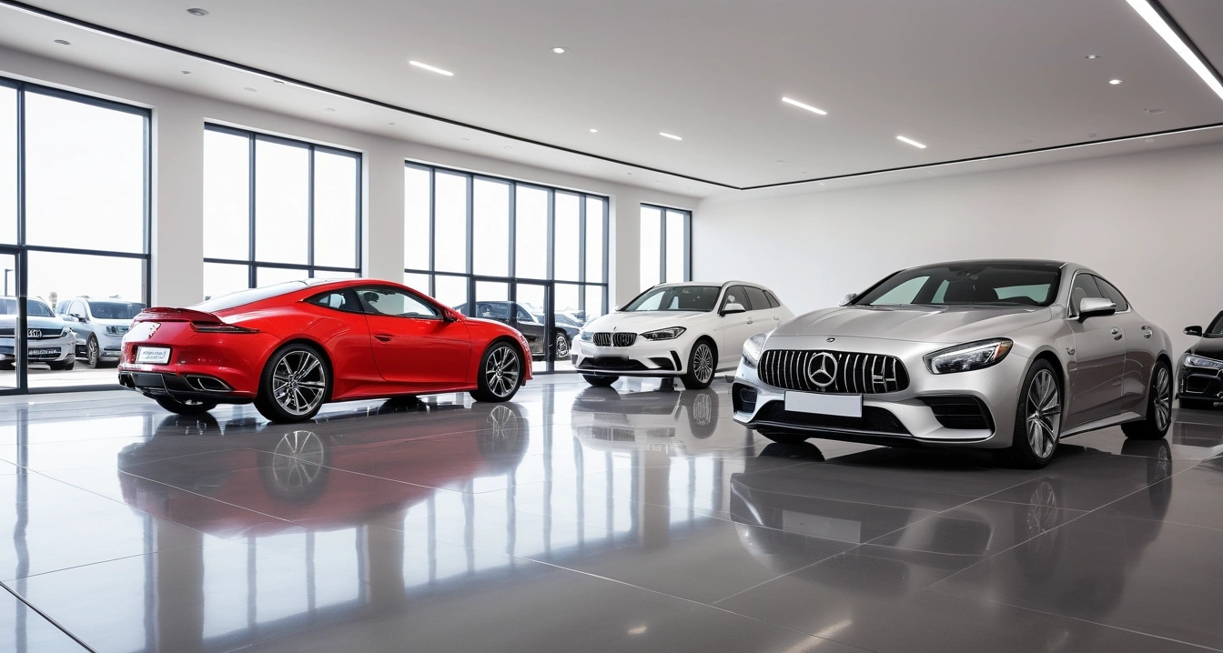 a sleek modern used car dealer the lies 1